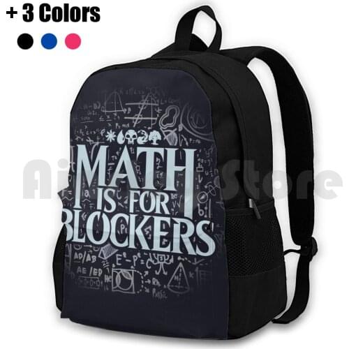 Math Is For Blockers-Artifact Edition Outdoor Hiking Backpack Riding Climbing Sports Bag Magic Plains Island Swamp Mountain