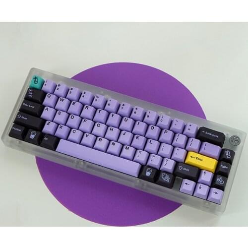 Taro Purple Keycaps For Cherry Mx Gateron Kailh Box TTC Switch Mechanical Keyboard 60 87 104 108 Cherry Profile 146 PBT Key Cap