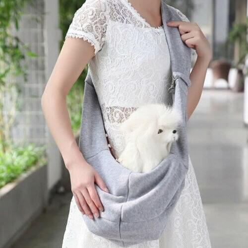 Fashion Pet Dog Cat Puppy Solid Brief Carrier Mesh Comfort Travel Tote Sling Backpack Shoulder Bag