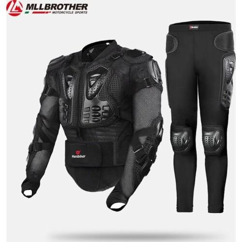 HEROBIKER Motorcycle Jacket Men Full Body Motorcycle Armor Motocross Racing Moto Jacket Riding Motorbike Protection Size S-5XL