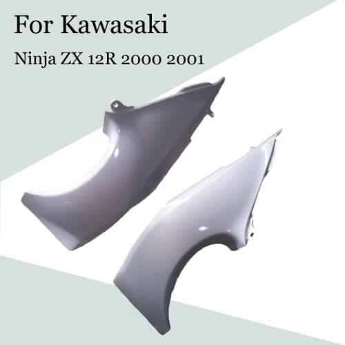 For Kawasaki Ninja ZX 12R 2000 2001 Motorcycle Unpainted Head tube Trim Covers ABS Injection Fairing ZX-12R 00-01 Accessories