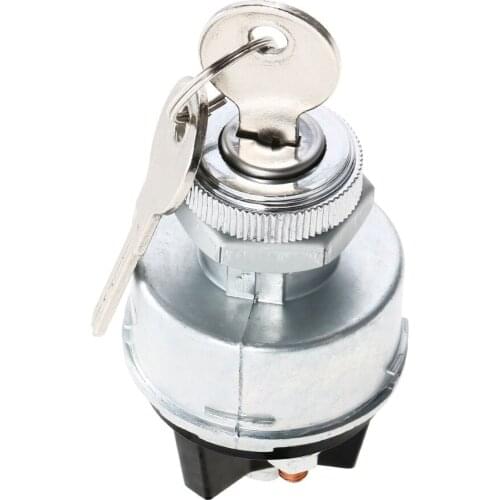 Ignition Switch with 2 Keys Universal for Car Tractor Trailer