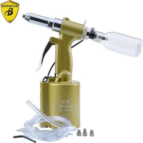 Borntun Pneumatic Hydraulic Air Riveter Auto-suction Pull Rivet 2.4mm 3.2mm 4.0mm 4.8mm Riveting Puller