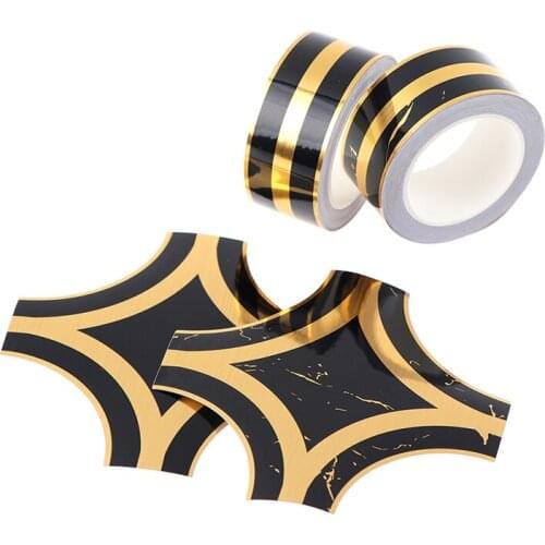 5M Black Gold Self Adhesive Tile Sticker Waterproof Wall Gap Sealing Tape Strip Floor Tile Beauty Seam Sticker Home Decoration