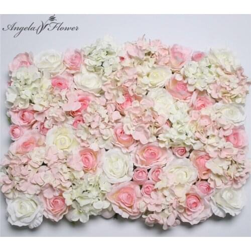DIY Original design wedding flower wall silk artificial rose hydrangea peony flowers background Hotel Shops Window decoration