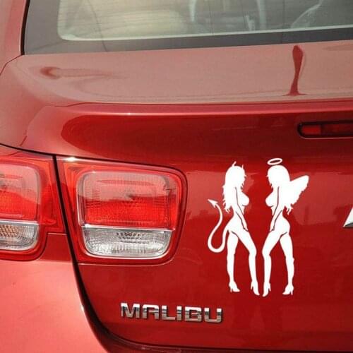 Sexy girl devil angel car sticker , Cool Naked Lady Vinyl Sticker for car trucks motorcycle