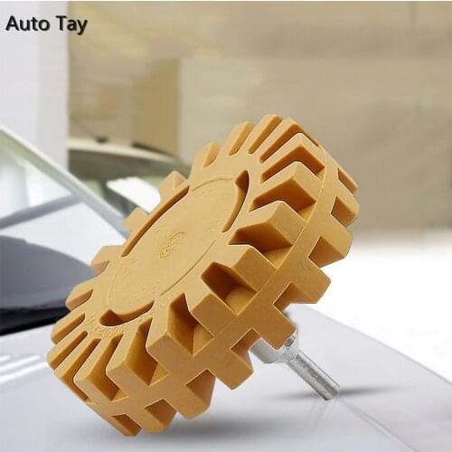 Car Pneumatic Rubber Eraser Wheel Pad Rubber Disk Decal Eraser Wheel Car Sticker Remover Paint Cleaner Car Polish Auxiliary Tool