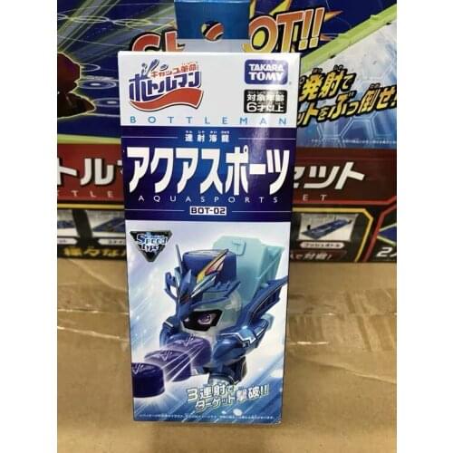 TAKARA TOMY BOTTLE MAN Bottle Cap Man Pop Cap Man BOT02 Speed Type Water Dragon Pill Bom Bom Figure