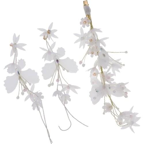 Hairclip Cloth Flower Hair Clip Wedding Bride Jewelry Decorated