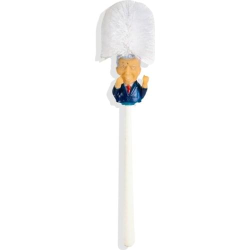 1PC Toilet Brush Funny US President Joseph Biden Toilet Brush WC Plastic Cleaning Brush Long Handle Batroom Accesories Tool