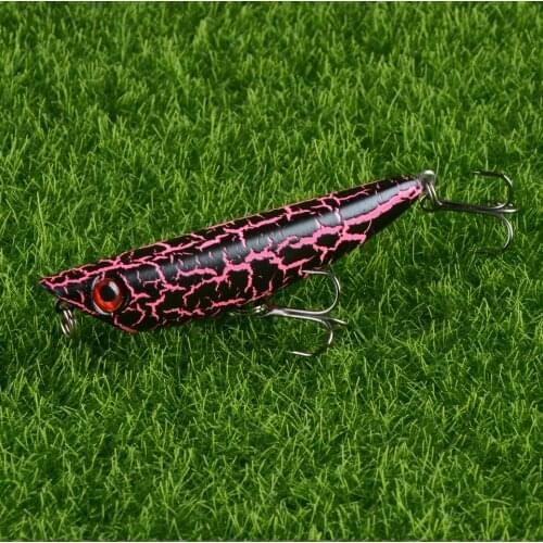 1pcs pencil fishing lures crankbait hard bait 8cm 8.5g Artificial Wobblers fishing lure Treble water surface pencil lure popper