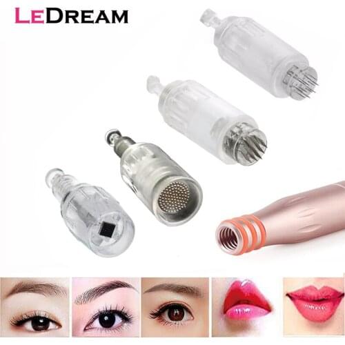 10pcs 10mm Screw 9 12 36 Pin 3D Micro Nano Round Tattoo Piercing Needles Cartridge For Charmant Tattoo & Body Art Microblading