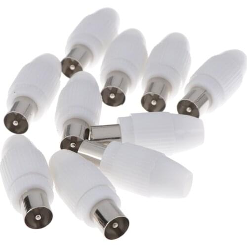 10x Free Welding RF Television Male Plug 9.5 TV RF Terminal Antenna Connector