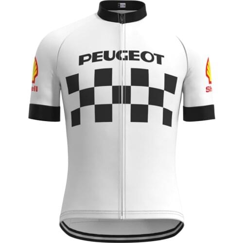 1986 Racing Go Pro Team Retro Man White Cycling Jersey Short Sleeves Clothing Summer Mtb Bike sweater maillot ciclismo hombre