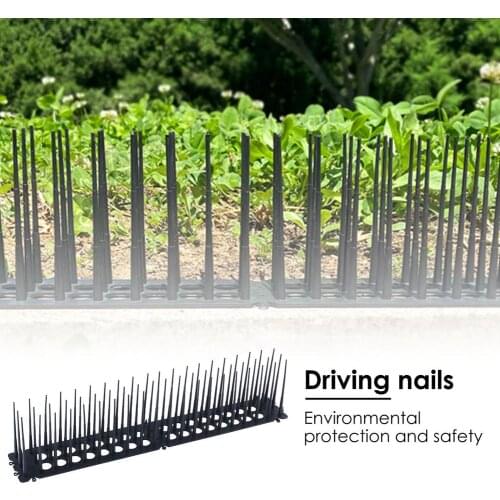 2PC Drive away nails board anti-climbing spikes board bird cat raccoon animals Drive away yard Fences Roof garden spikes board
