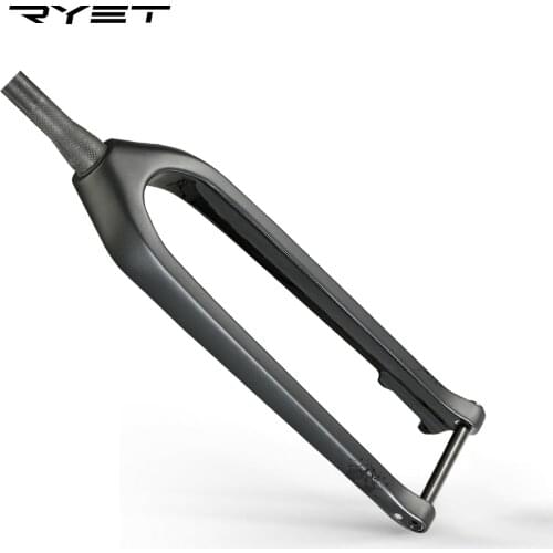 2020 LEXON Carbon Downhill Fork MTB Bicycle Front Fork 1-1/8"-1-1/2" Mountain Bike Rigid Forks Axle Thru 15x110mm