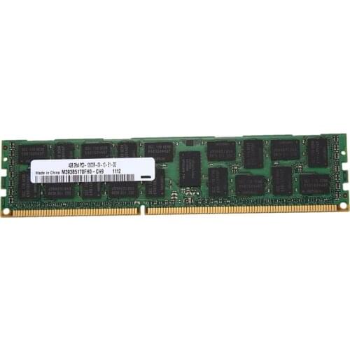 4GB DDR3 Memory RAM 2Rx4 PC3-10600R 133Hz 1.5V REG ECC 240-Pin Server RAM for Samsung M393B5170FH0-CH9