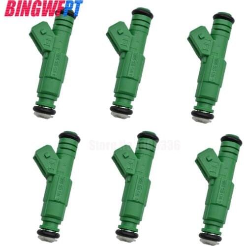 6PCS 0280155968 Fuel Injector 42lb EV1 For BMW E30 For VW Chevrolet For 440cc Car Styling Accessories 9202100