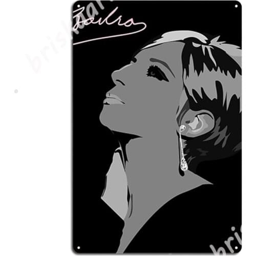 Barbra Streisand Illustration Metal Signs Club Bar Plaques pub Printing Tin sign Posters