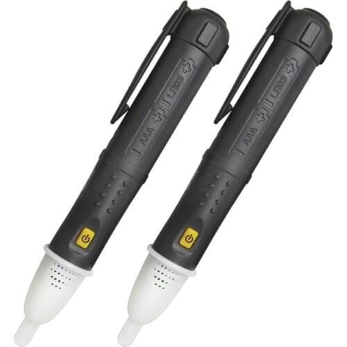 Non Contact Electric Voltage 50~1000V Power Detector Tester Pen Stick Sensor (Lot of 2)