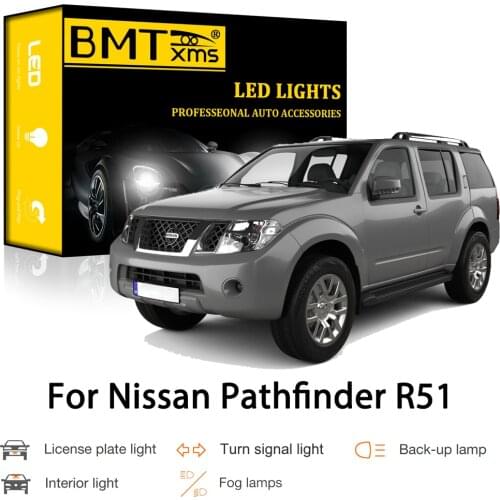 BMTxms Canbus For Nissan Pathfinder R51 2005-2012 Car LED Exterior Interior Parking Turn Signal Reverse Light Fog Lamp