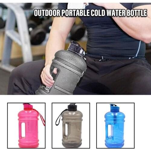 Cold Water Bottle Large Capacity Portable 2.2L Water Bottle for Outdoor Sports M2
