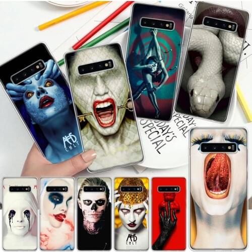 American Horror Story Cool Animal Soft Cover Phone Case For Samsung Galaxy S10 S21 S20 FE S9 S8 S7 Note 10 9 8 Plus Ultra Lite J