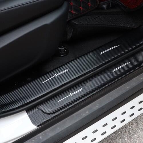 8pcs for changan CS55 PLUS 2021 PU leather Threshold bar Decorative stickers