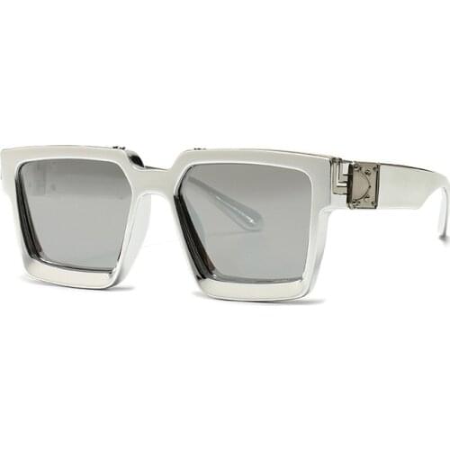 Trend Big Frame Sunglasses Green Markings Fashion Sun Glasses Women Cross-border Catwalk Spectacles