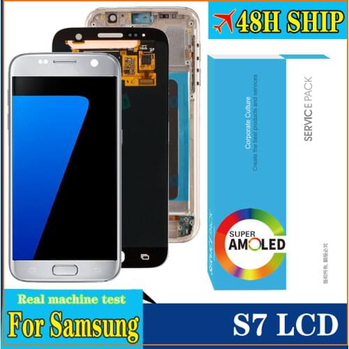 Original 5.1'' AMOLED for Samsung Galaxy S7 G930 G930F SM-G930F LCD Display Touch Screen Assembly Repair Parts LCD