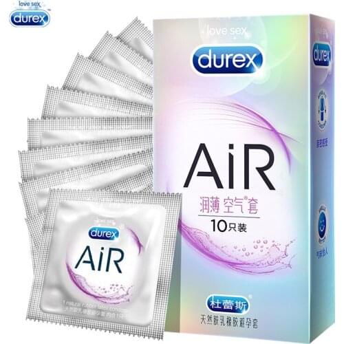 Durex Condoms for Man AIR Ultra Thin Natural Latex Extra Lubriting Condoms Penis Sleeve Intimate Products Sex Toys For Couples