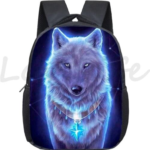 3D Animal Lion Wolf Backpack Kindergarte Rucksack Kids Knapsack Children Kindergarten School Bag kids Wolf Bookbags Mochila