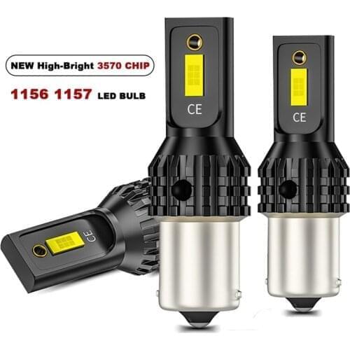 1PC P21W Led Canbus BA15S 1156 BAU15S PY21W/5W 1157 Led BAY15D Canbus 3570SMD Signal Lamp Reversing lights Turn Signal Light