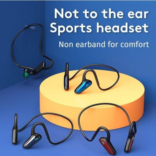 Sports Running Bluetooth-Compitible 5.0 Earphones In-Ear Bone Conduction Earphones Wireless Earphones Auto Connect Bt Sweatproof