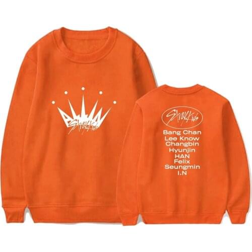 Straykids Sweater Album All In Korean Kpop Unisex Long-sleeve Loose Oversize 4XL Solid Streetwear Crewneck Pullover Sweatshirt