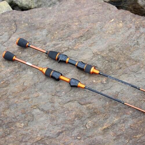 Carbon Fiber Solid Tip UL Fishing Rod 1.68m 1.8m 0.8-5g Lure Weight Ultralight Casting Spinning Reel Rod Travel Fishing Pole