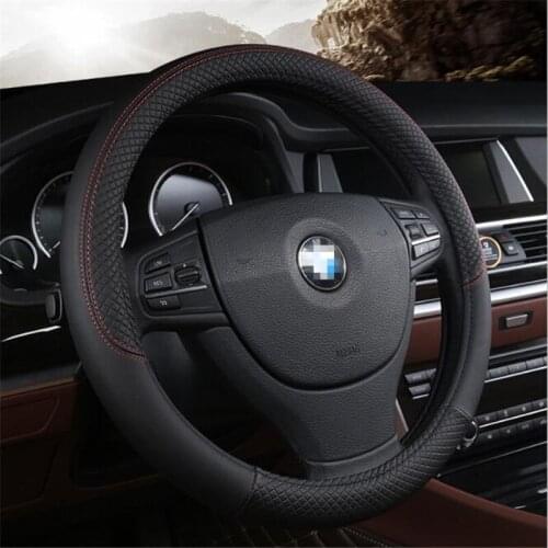 High Quality Fashion breathable Micro Fiber Leather universal car steering wheel cover