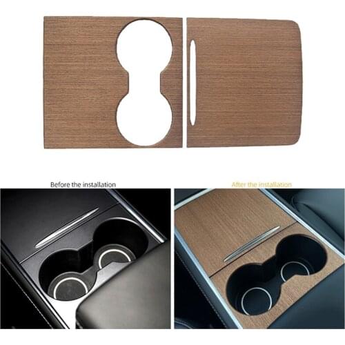 Car Center Console Panel Protective Sticker Decoration Trim for Tesla Model 3 Y 2021