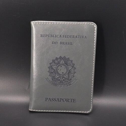 Women Passport Cover Brazil Cute Passaporte Girls Soft Pu Leather Travel Passport Holder Covers for Passports Case Documents