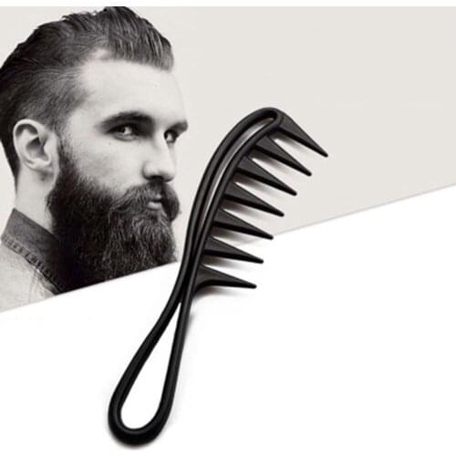 1 Pcs Wide Tooth Shark Plastic Comb Detangler Curly Hair Salon Hairdressing Comb Massage For Hair Styling Tool Mens Comb
