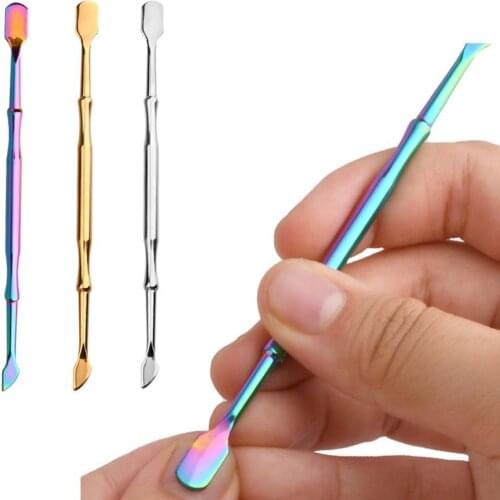 1Pc Steel Nail Art Files Double Head Nail Art Files UV Gel Polish Dead Skin Remove Manicure Pedicure Clean Care Tools