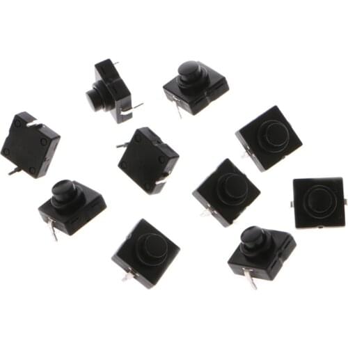 10 Pcs Flashlight Switch Button 1A 30V 2Pin CB-1212-112D Ultra-Thin Medium Feet Switch & Switch Accessories Switches