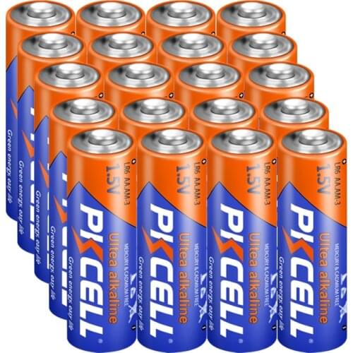 24Pcs 3Card PKCELL 1.5V E91 AM3 MN1500 LR6 AA Alkaline Batteries For electric toys camera flash razors