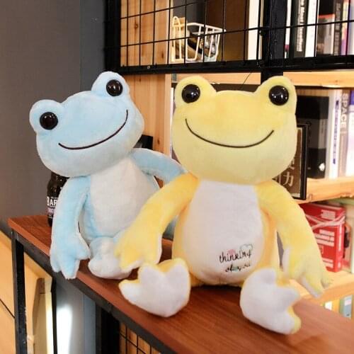 53CM Cute Comfortable Smiling Little Frog Pillow Plush Stuffed Toy Cartoon Childrens Birthday Gift Adult