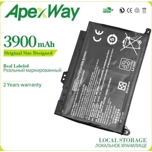 Apexway 7.4V 29WH 3900mAh BP02XL Laptop Battery for HP Pavilion PC 15 15-AU 849909-850 (F9-21) 849569-421 HSTNN-LB7H BP02041XL