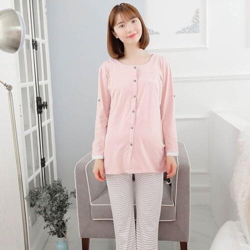 Pregnancy dream into spring and summer pregnant women routine lactation clothes home gown pajamas