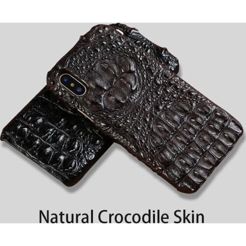 LANGSIDI natural Crocodile skin phone case for iphone X XS XSMax XR 6 7 8 8plus SE 2020 All inclusive soft shell protective case