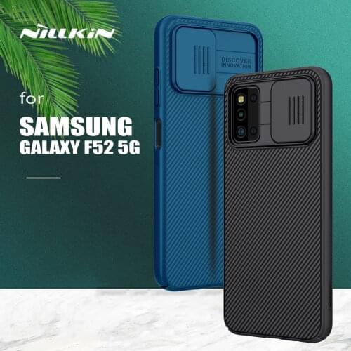 For Samsung Galaxy F52 5G Case Nillkin CamShield Case Ultra-Thin Slide Camera Case Ultra-Thin Back Cover for Samsung F52 5G Case