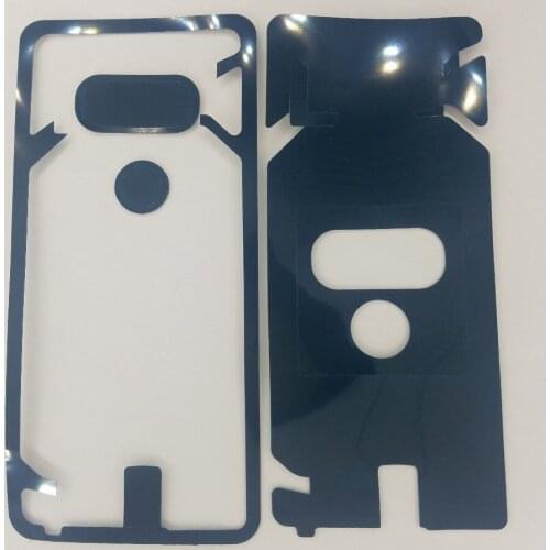 For LG G6 H870 H870DS H871 H872 H873 LS993 US997 Phone Housing Door Camera Pre-Cut Adhesive Back Glass Cover Panel Sticker Glue