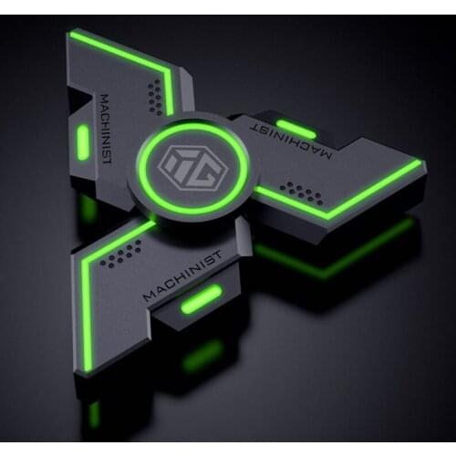 Fingertip Gyro EDC Alloy Luminous High-speed Three-leaf Finger spinner Metal Bearing ADHD Hand Anxiety Relief Pressure Toy